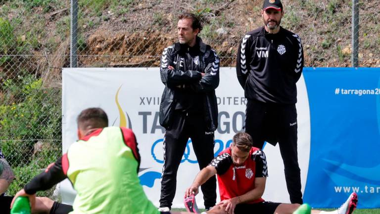 $!Santi Coch junto con Vicente Moreno. Foto: Lluís Milián