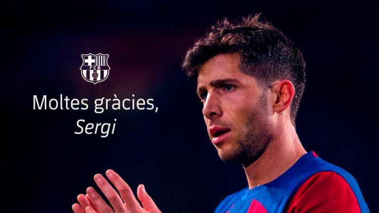 El FC Barcelona ha despedido a Sergi Roberto.