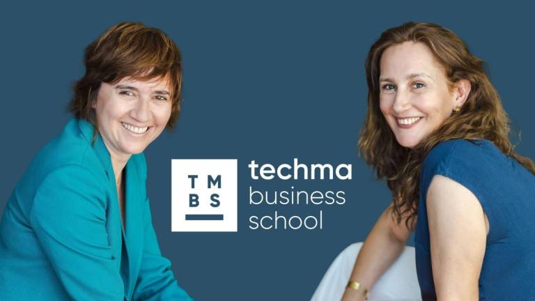 Alba Campos Directora General de Techma Business School y Àngels Garcia Directora de Màrqueting i Comunicació de Techma Business School