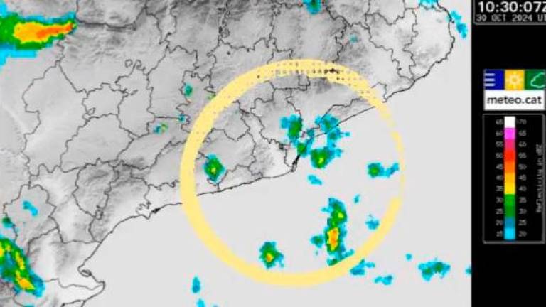 Se espera granizo de más de dos centímetros de diámetro. Foto: Meteocat