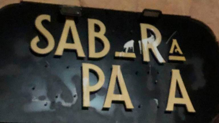 Imagen del cartel del local Sabor España. Fuente: X