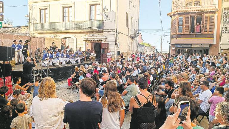 Recreación de la Batalla de Vilallonga en la Casa de pagès Ca Nicolau de este domingo. Foto: Laura Rovira