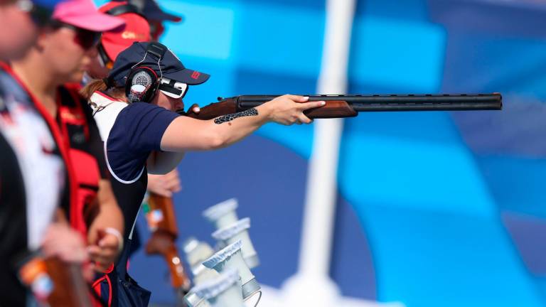 Mar Molné en plena prueba clasificatoria para la final de los JJOO de París. Foto: EFE