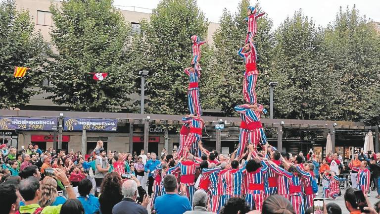 Una de les Muixerangues que van participar l’any passat durant els dies de Santa Úrsula. Foto: Roser Urgell