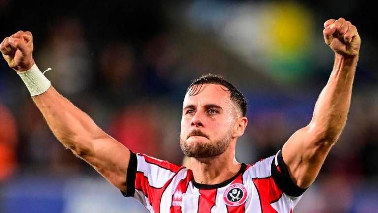 George Baldock en una foto de archivo. Foto: Sheffield United