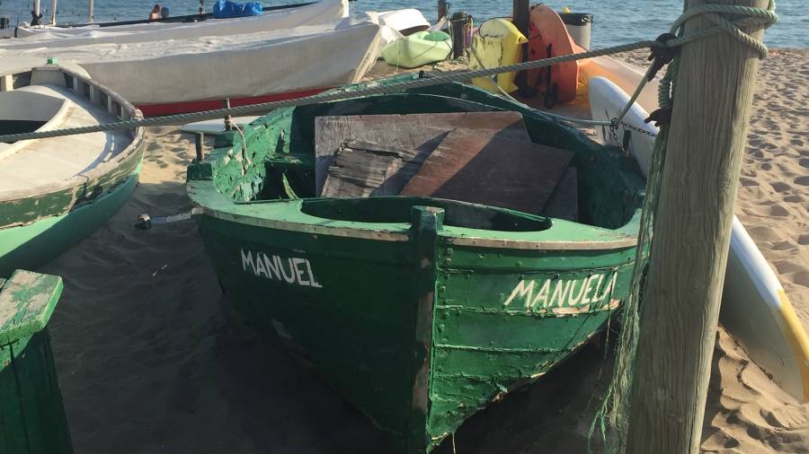 El estado actual de la barca.