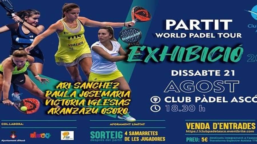 Cartel promocional del evento. foto: Club Pádel Ascí