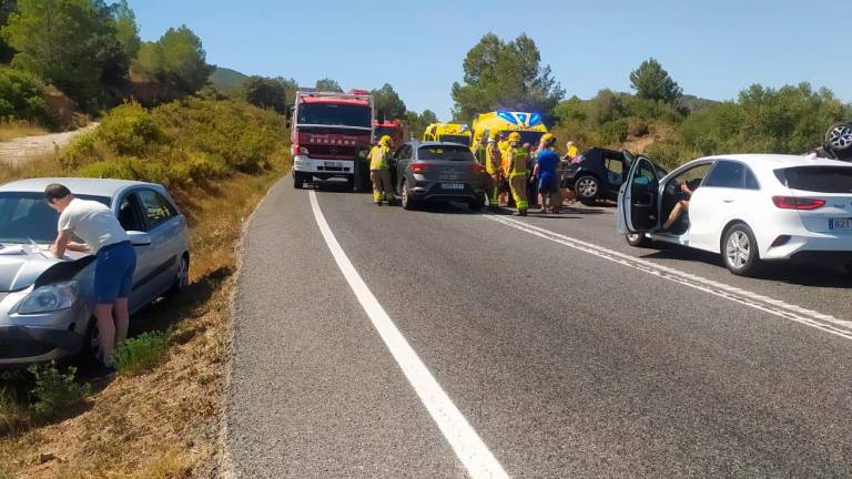 $!El accidente ha registrado cinco personas heridas. Foto: DT